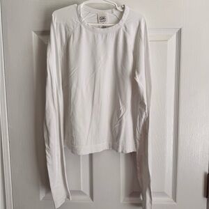 Athleta Girls White Long Sleeve Shirt
